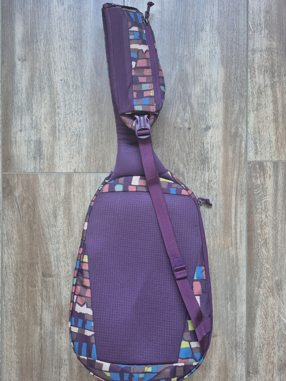 Patagonia Atom 8L Sling Bag Multicolor Fitz Roy Patchwork Night Plum Outdoor - Picture 5 of 9
